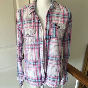 Abercrombie and Fitch Plaid Button Down Shirt